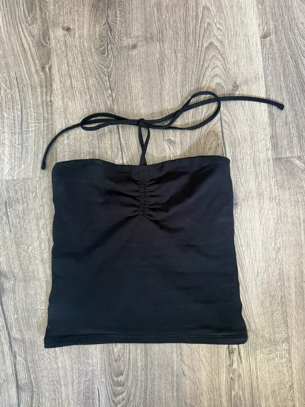 Aritzia TNA Black Halter Neck Tank Top  - Image 2