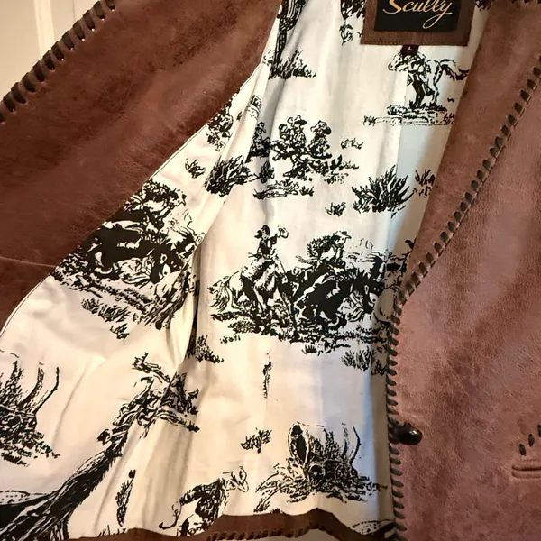 Scully leather Jacket Brown Size L - Image 7