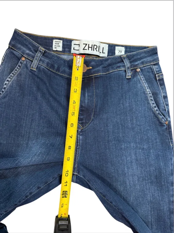 Women's Straight Leg Jeans in Dark Blue - Image 13