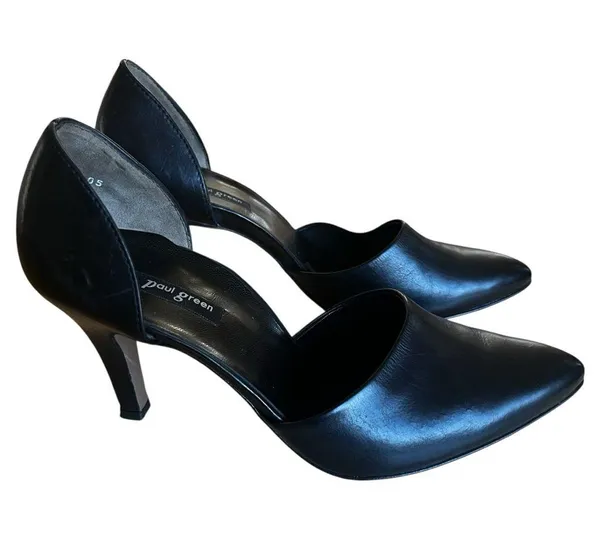 Paul Green Black Leather Pumps - Image 2