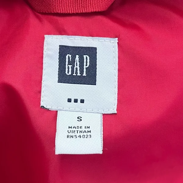 GAP Vibrant Red Down Filled Vest Outerwear Small - Image 3