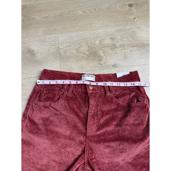 NWT Free People We The Free Risk Taker High Rise Straight Pants Corduroy size 30 - Image 8