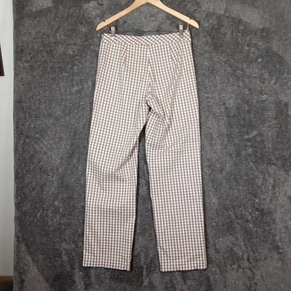 J. McLaughlin Cabana Gingham Side Zipper Closure Stretchy Womens Pants Sz 6 - Image 5