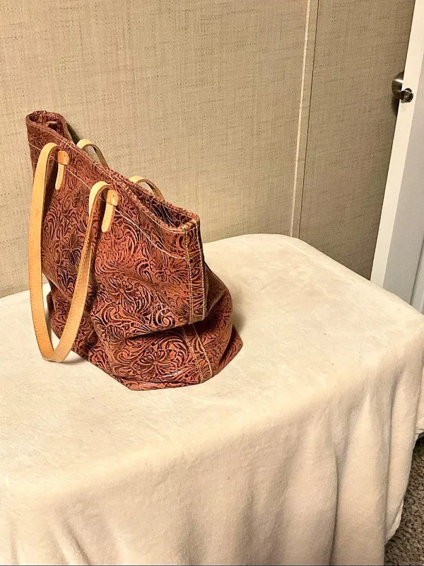 Consuela Classic Tote Floral Brown & Pink - Image 5