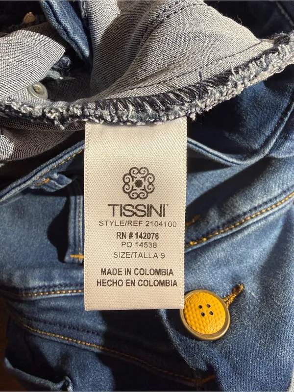 Colombian Denim Short Overalls Butt Lifting Blue Size undefined - Image 6