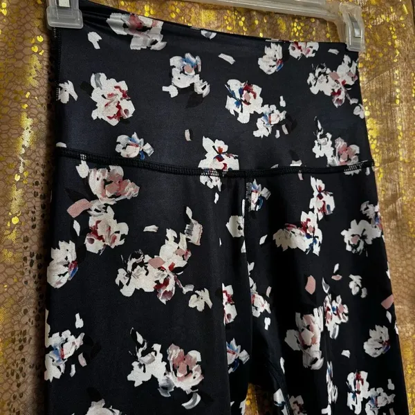 Beyond Yoga Navy Blue Olympus Impressionist High Waisted Leggings Medium - Image 5