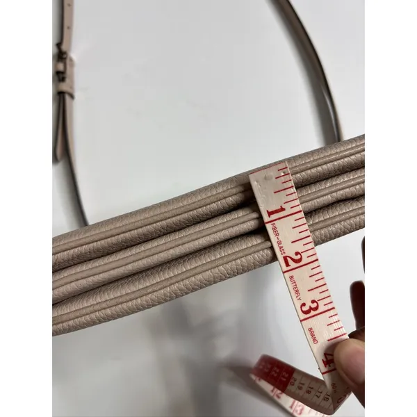 Kate Spade Leila Two-Tone Crossbody Bag Purse Small Leather Beige Taupe Neutral - Image 6