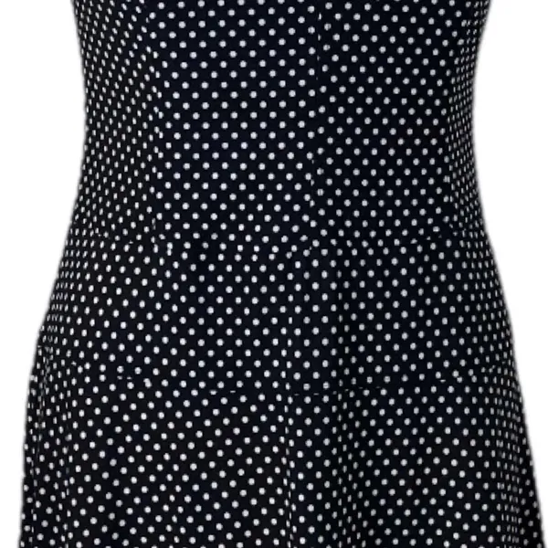 Nine & Co Aline Dress Cap Sleeves Black White Polka Dot Boatneck Women’s Size 14 - Image 10