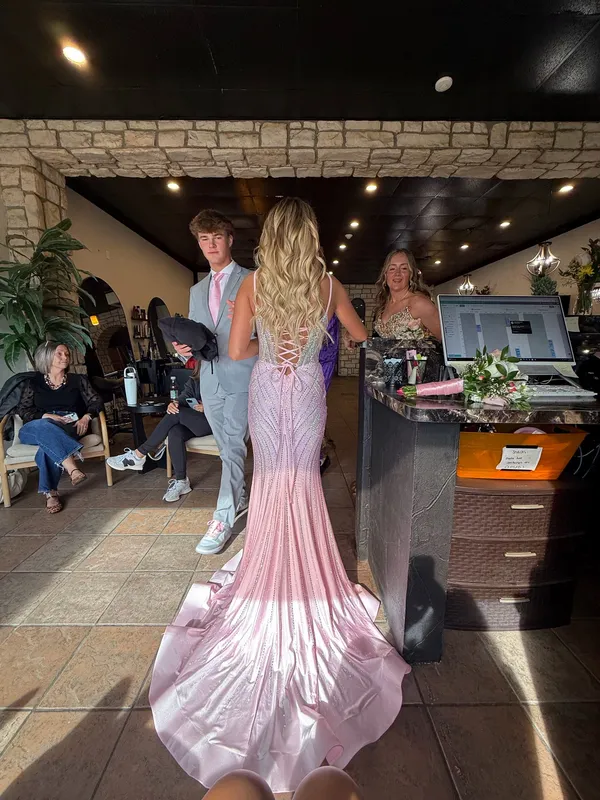 Sherri Hill Prom Dress Pink - Image 3