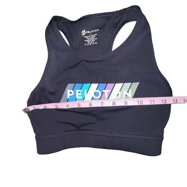 Peloton Sports Bra Black Racerback Athletic Pace High Neck Womens‎ Size Small - Image 4