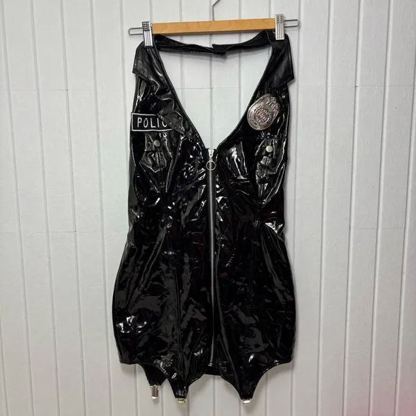 Spirit Shiny Black Police Bodysuit Size‎ M - Image 2
