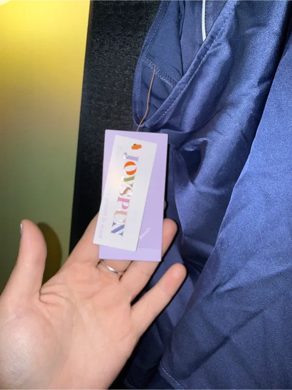 Lavender Blue Satin Slip Shorts Sleep Set (Only have Large now) - Image 6