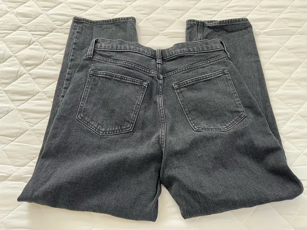 Abercrombie & Fitch Women’s Jeans Size 29 8R Black High Rise Straight Leg Denim - Image 2