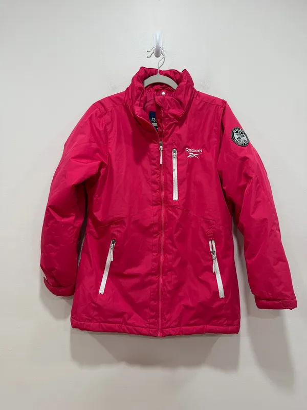 Reebok Women’s Insulated Winter Ski Jacket – Bright Pink | Full Zip Size Small - Image 2