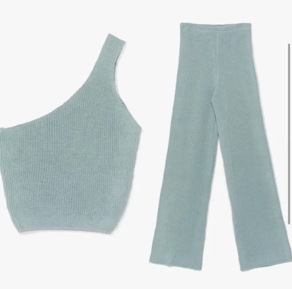 Nasty Gal Blue Knit Set - Image 2