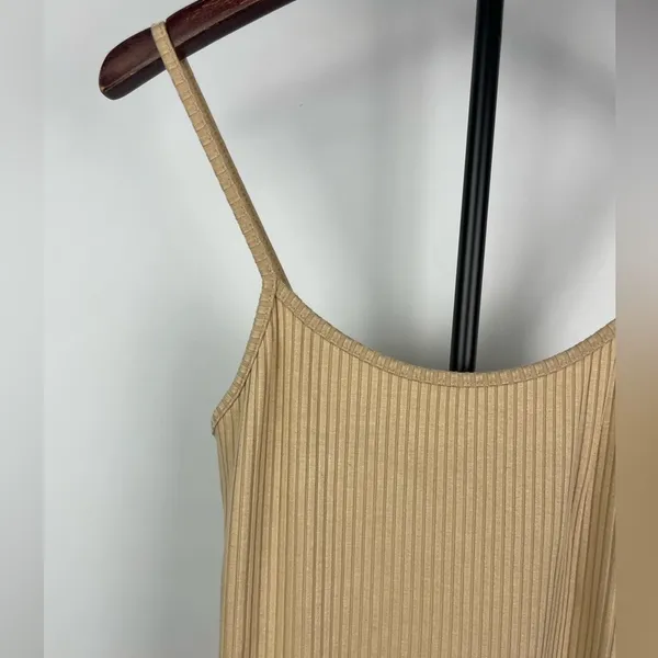 Urban‎ Outfitters Nude Tan Mia Ribbed Knit Bodycon Mini Dress - Image 2