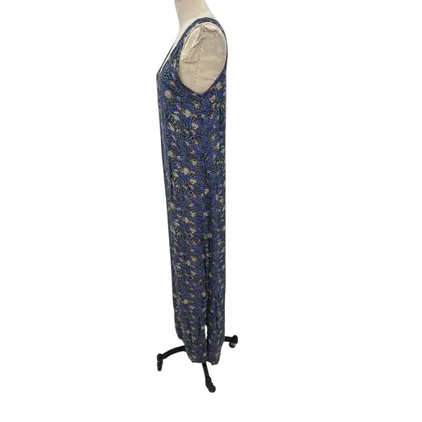 Flax Bumblebee Sleeveless Maxi Dress Purple Green Palm Print‎ Size Petite XS - Image 7