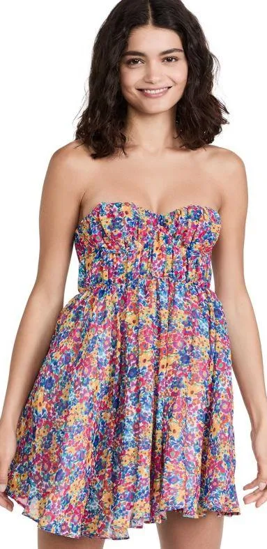 For Love & Lemons Sasha Strapless Mini Dress - Image 6