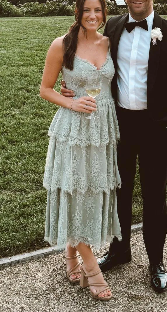 V Chapman Mia Dress Green Size 4 - Image 4