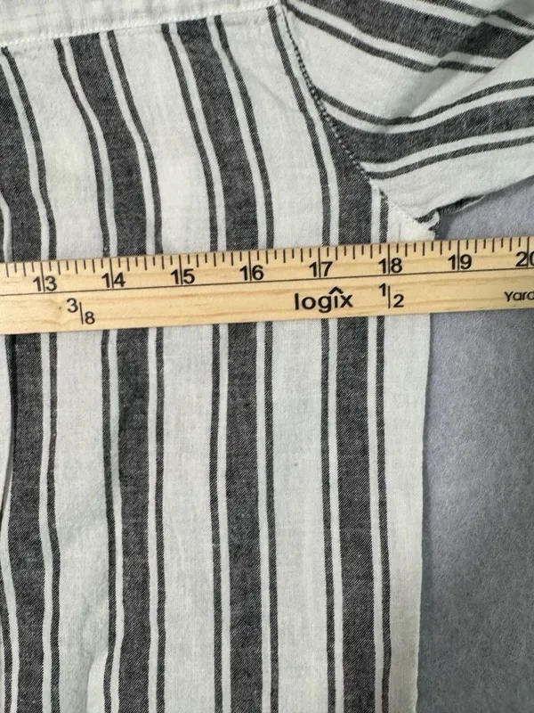 Sanctuary Women's Striped Button-Up Shirt, Size XS, Linen Cotton blend - Image 6