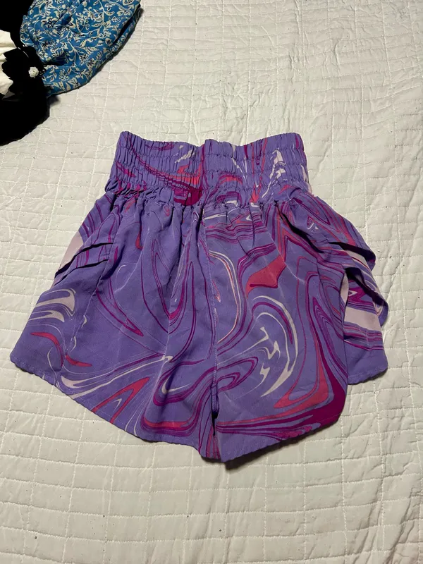 Purple Athletic Shorts Size M - Image 3