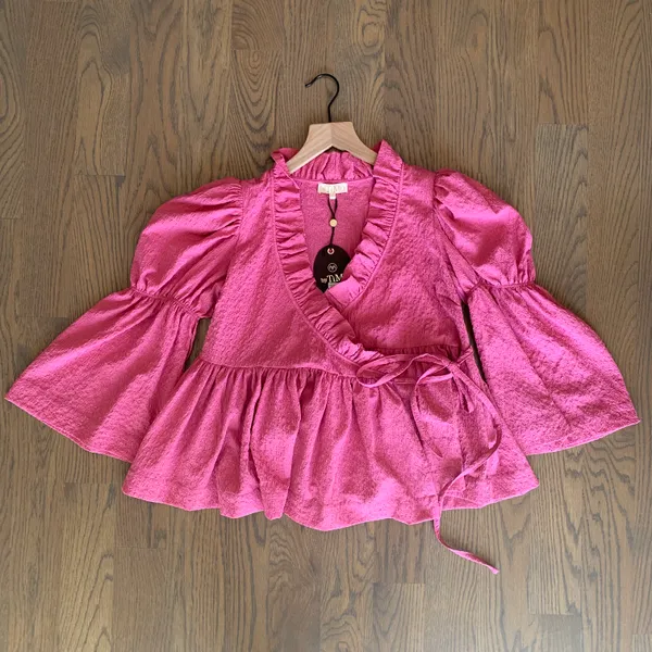 byTiMo Bubble Wrap Blouse in Pink Size XS - Image 6