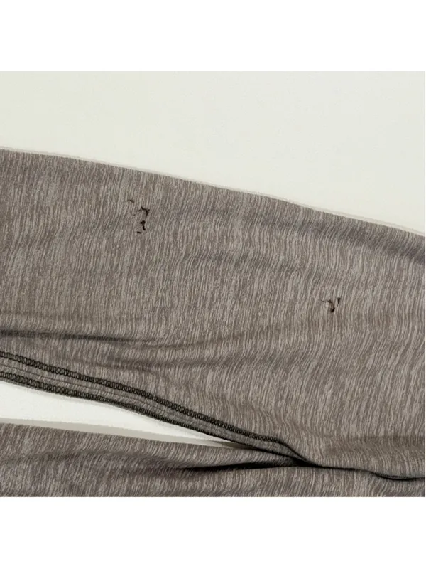 Lululemon Women’s Size 8 Long Sleeve Athletic Top Gray Black b13 - Image 8