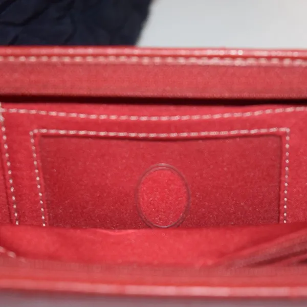 Liz Claiborne Wallet/Wristlet, Red Initialed  "J" - Image 6