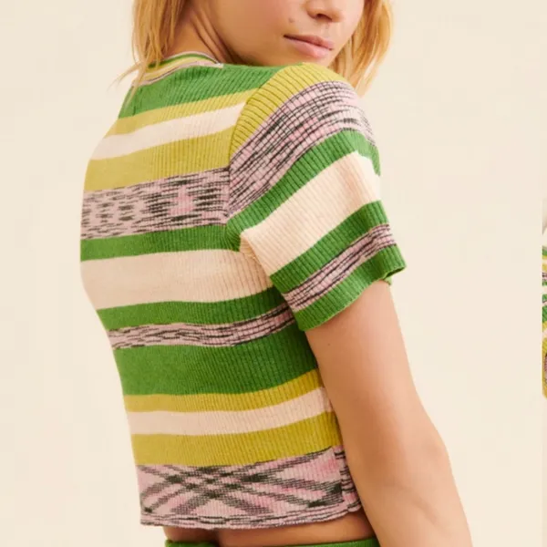 URBAN OUTFITTERS Tommy Stripe Knit Top - Image 2