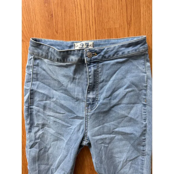 Free People We the Free Just Float On High Waist Flare Jeans Size 27 - Image 5