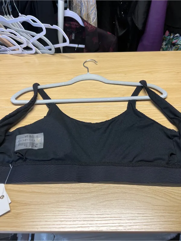 Cyn & Luca Black Ribbed Bikini Top Size M NWT Size M - Image 8