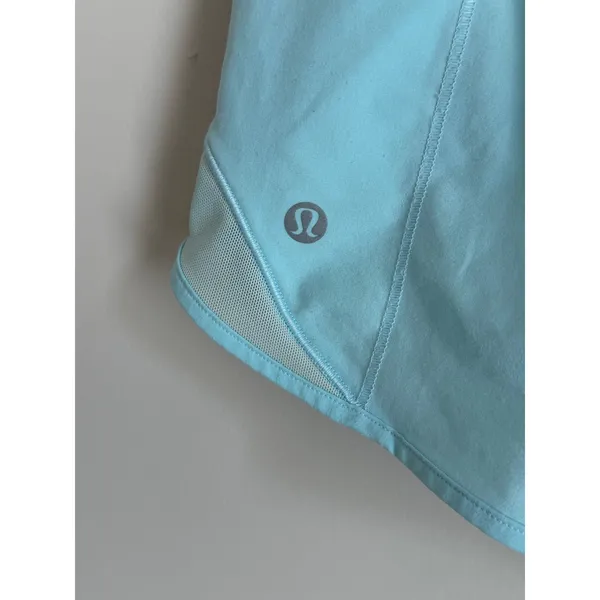 Lululemon Hotty Hot High-Rise Lined Shorts Women 6 Tall Blue Athletic Running - Image 4