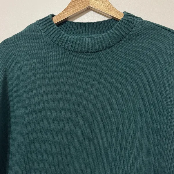 GAP Knit Green Sweater Size Medium Women’s Cotton - Image 4