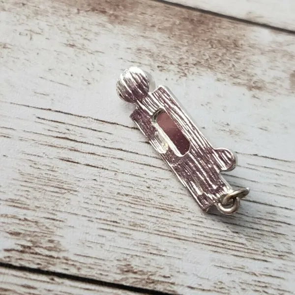 Pink, Red, & Silver Tone Statement Pendant - No Chain Included - Image 4