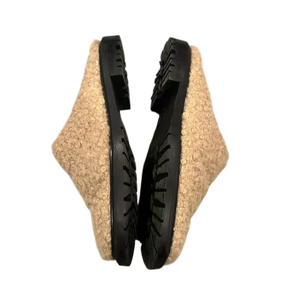 STAUD Astro Mule Clog Lug Sole Quilted Sherpa Shearling Slip-On Doe 9 - Image 5