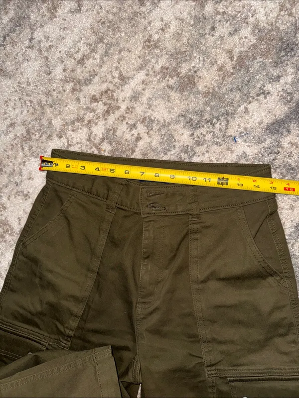 Dickies Olive Green Wide-Leg Cargo Trousers - Image 5