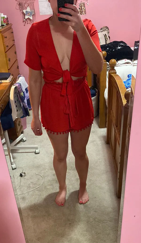 SheIn Red 4th Of July 2 Piece Set - Image 2
