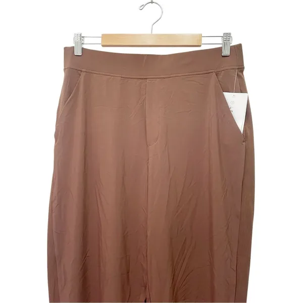 NWT Athleta Brooklyn Ankle Pant 12 Tall Mahogany Brown Travel Stretch Tapered - Image 5