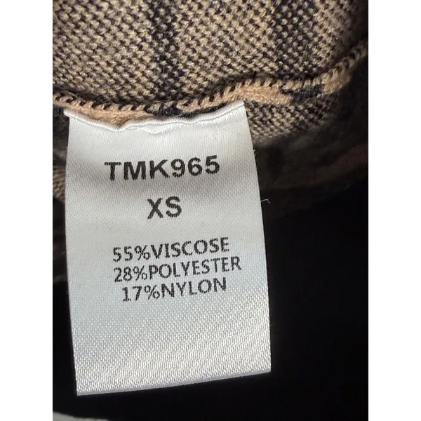 THML Knit Zebra‎ Print Mock Neck Sweater size xs - Image 3