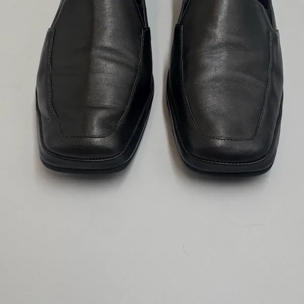 Rangoni Italy Black Leather Block Heel Loafers Womens 10.5 - Image 3