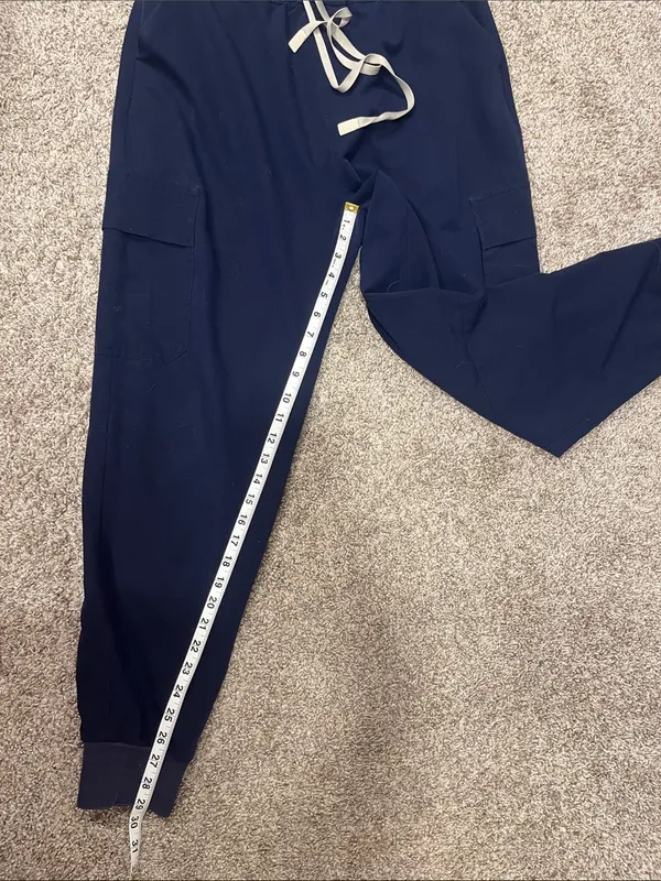 Figs Technical Collection Zamora High Waist Jogger Scrub Pants Navy Blue Size L - Image 8