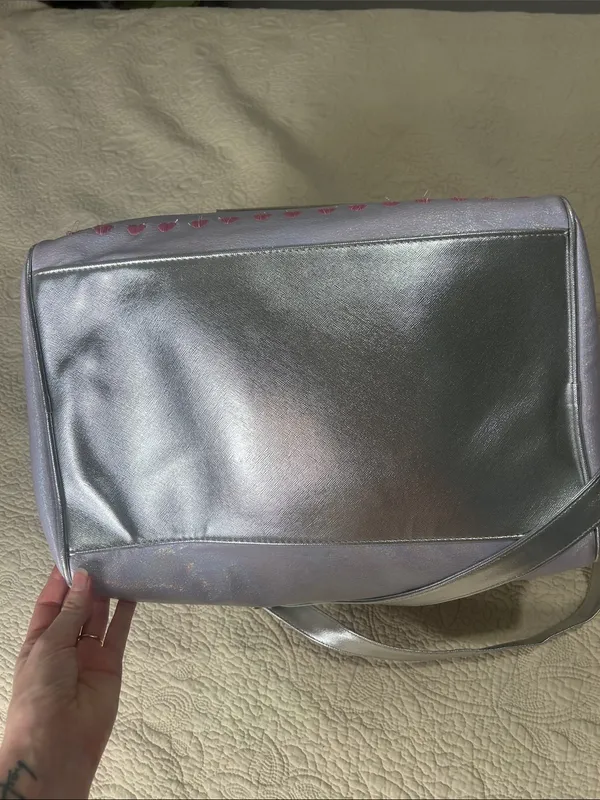 Iridescent Purple Cat Duffle Bag with Crown - Under One Sky - Image 5