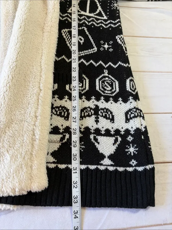 Harry Potter Fair Isle Open Cardigan Hooded Sweater - Image 8