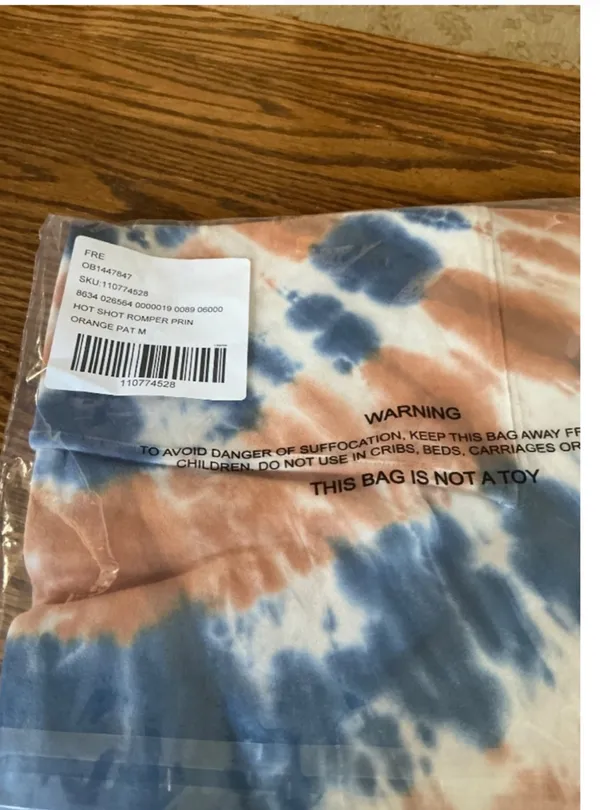FP Movement by FP Hot Shot Printed Romper in BDRC sz M NWT $70R - Image 5