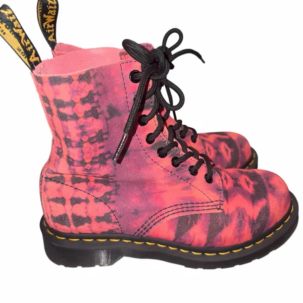 Dr. Marten’s 1460 Pascal Tie Dye Leather Lace Up Combat Boots 6 - Image 7