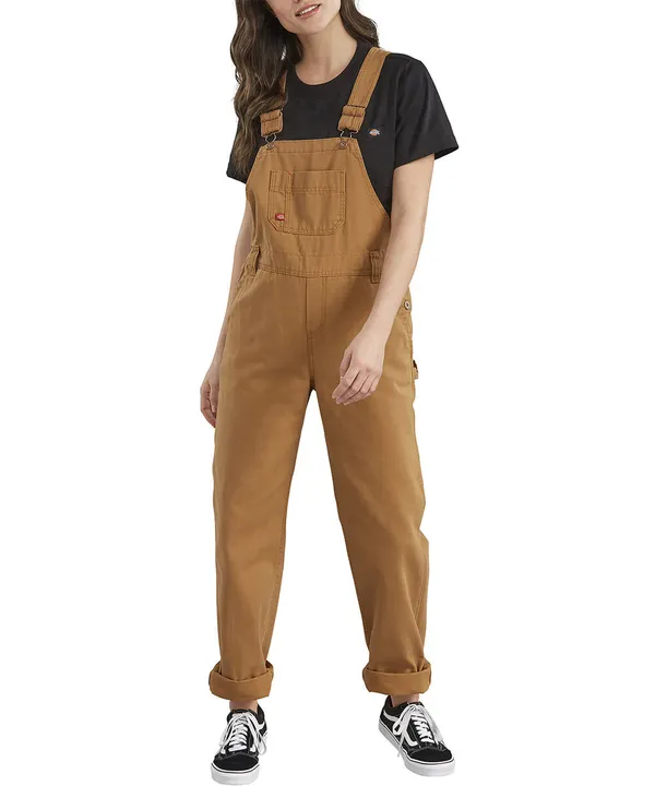 Dickies NWT Relaxed Fit Bib heritage Overalls - Rinsed Brown Duck size XS - Image 5