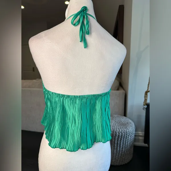 Motel Rocks Green Halter Top - Image 4