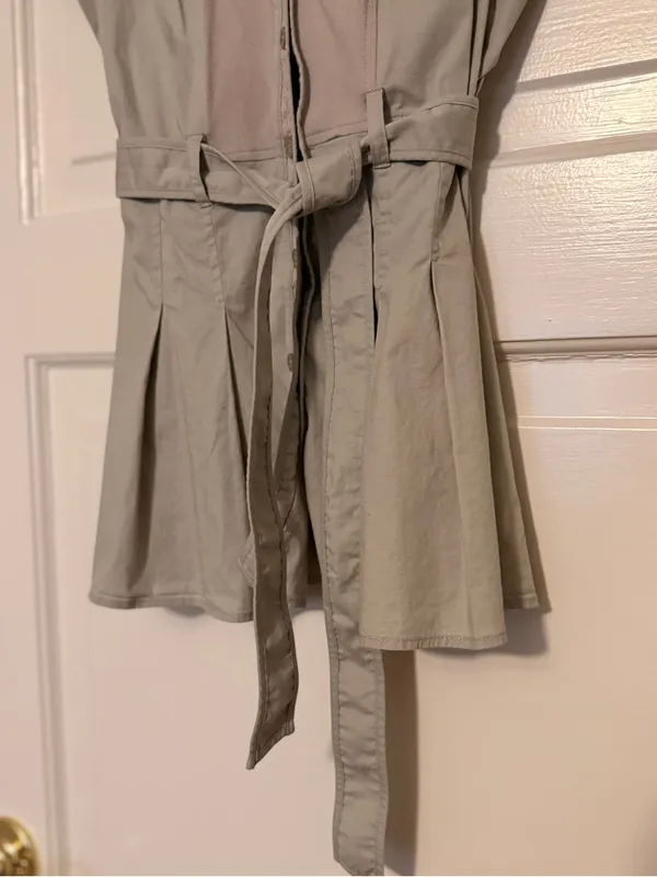 Last chance-Armani Exchange Light Taupe Button-Front Shirt - Image 3