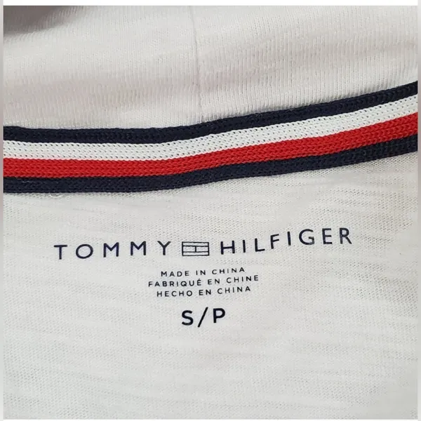 Vtg Tommy Hilifiger Jeans Big Logo long sleeve cowl neck tee Tommy Hilfiger - Image 5