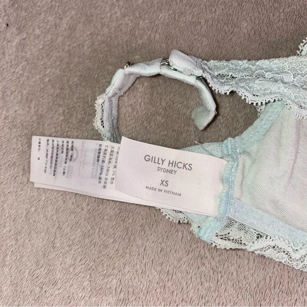 Gilly Hicks Hollister Lace Halter Bralette in Mint Green - Image 4